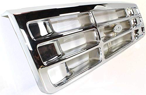 Image of Garage-Pro Grille Assembly For Ford F-250 1992-1996 Chrome