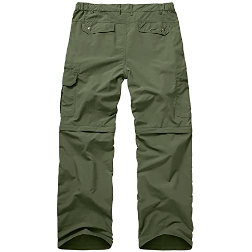 Fishing Hiking Pants for Men, Waterproof Convertible Quick Dry Pants for Wading, Lightweight Breathable2