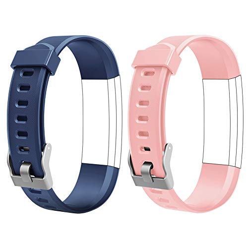 LETSCOM Replacement Bands for Fitness Tracker ID115Plus HR and ID115Pro, Adjustable Wristbands