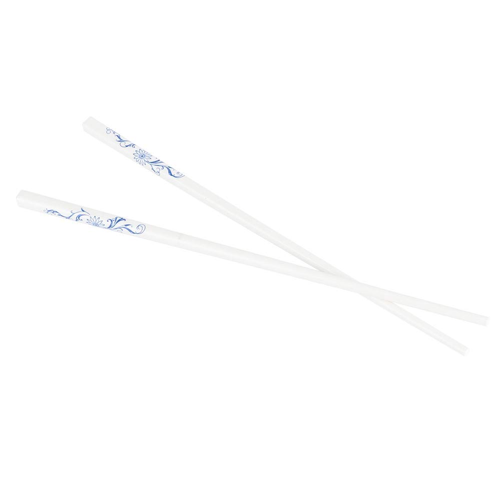 Lot de 10 paires de baguettes réutilisables en céramique | Poignée texturée pour sushis/nouilles | Polissage lisse, de qualité alimentaire | Boîte cadeau pour maison/restaurant (orchidée)