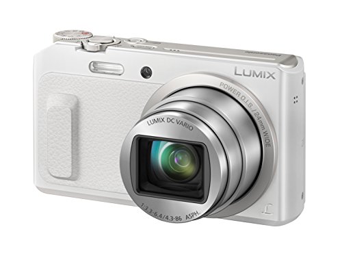 Panasonic LUMIX DMC-TZ58EG-W Travellerzoom Kamera (16 Megapixel, 20x opt. Zoom, 3-Zoll LCD-Display, Full HD, WiFi, 24 mm Weitwinkel-Objektiv) weiß