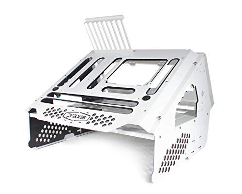 PrimoChill's Praxis ウェットベンチ パウダーコーティング スチール モジュラー オープンエアコンピュータテストベンチ 水冷または空冷コンポーネント用 ホワイト ブラックアクセント