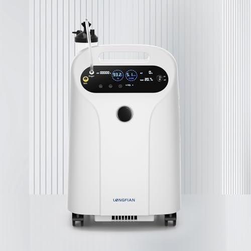 Image of JAY-5HW Medical Oxygen Concentrator 5 Litres for Home | Warranty and Support by Sachdeva Medline | FDA, CE, ISO AND CDSCO APPROVED | Above 93% Oxygen Concentration always from 1 - 5 Litres | Big Display showing live flow rate and oxygen concentration purity | With Nebuliser Feature and All Accessories Included | Low Noise and Low Power Consumption | 25 Years of Experience