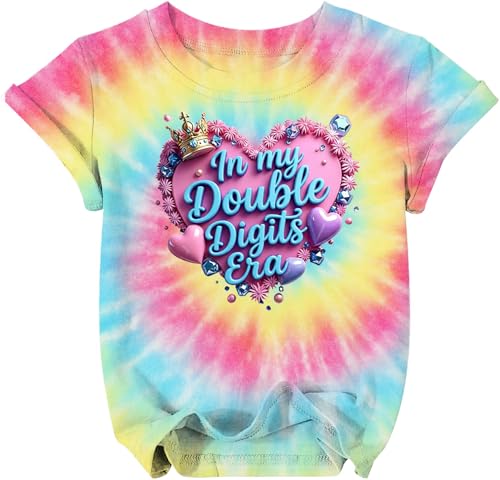 Image of in My Double Digits Era Shirt Girls Birthday Girl Shirt | 10 Birthday Shirt Girls 10th Birthday Gifts For Girls 10 Year Old Ten Party Tee Tops