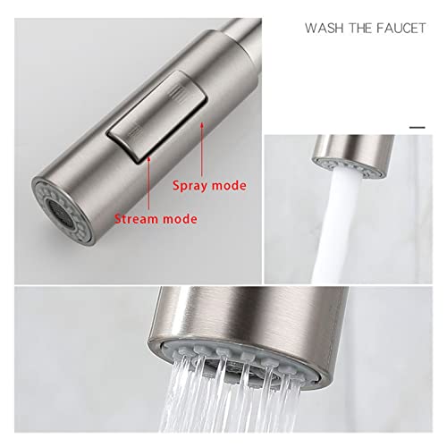 QHQQXN Grifo de Cocina con Control táctil, Color Negro Mate, Grifo Mezclador con Sensor extraíble para Uso sin Esfuerzo, diseño Moderno, activación táctil fácil, actualización de Cocina Elegante