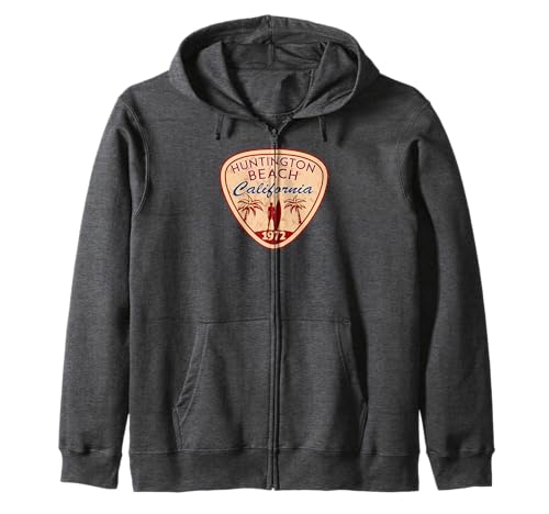 Huntington Beach T-Shirt California Tee Surfen Surf Kapuzenjacke