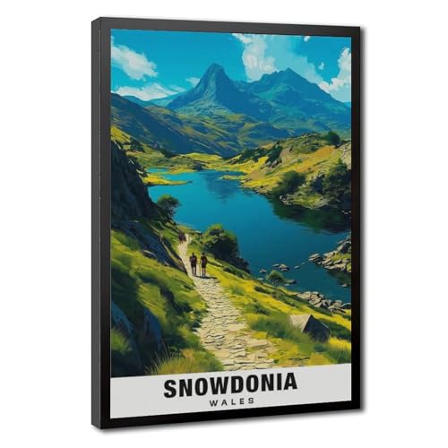 Impression sur toile Snowdonia pour salon et chambre 40x60 cm