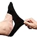 Fashion Loafer Socks Men's No Show Hidden Socks Invisible Liner Socks Anti-Slid Sport Athletic Cotton No See Socks 5 Pack (Black)