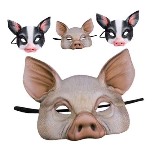 Masque de cochon unique et amusant lot de 4 accessoires pour halloween
