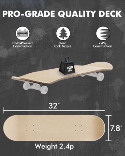 HeyLotie 10 PCS Blank Skateboard Decks