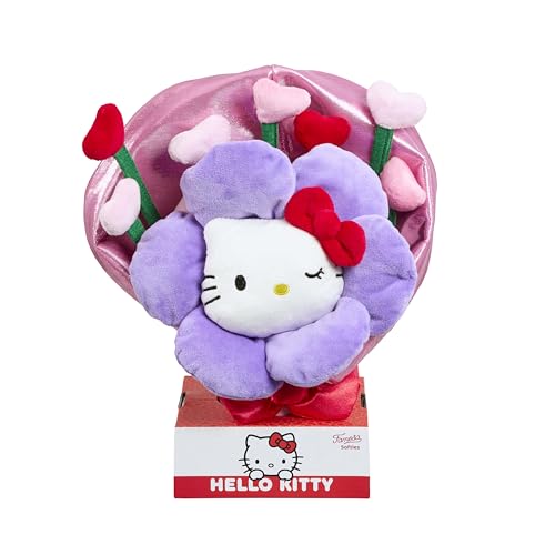 Tanti morbidi fiorellini e un peluche di Hello Kitty.