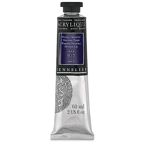 Sennelier Extra-Fine Artists' Acrylic, 60ml, Dioxazine Purple S4, 2.02 Fl Oz (Pack of 1)