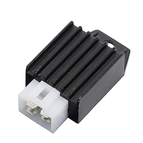 WOOSTAR 4 Pines 12V Rectificador Regulador de Voltaje Reemplazo para 4 Tiempos 50cc 70cc 90cc 110cc 125cc 4 Wheeler Moped ATV Scooter Go Kart Quad Dune Buggy