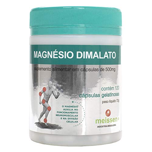 Magnésio Dimalato 500Mg 120 Cápsulas, Meissen