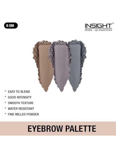 Image of INSIGHT Eyebrow Palette | Smooth Texture | Water Resistant | Good Intensity|Buildable Color |Easy To Blend |Fine Milled Powder|Multicolor-6g (Pack of 3)