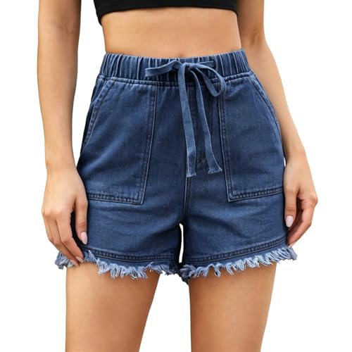 Short en jean pour femme grande taille qui galbe la silhouette sans serrer
