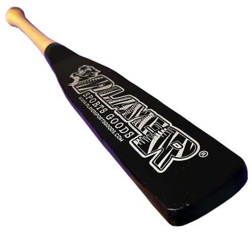 Bate de béisbol de media pala PSG Pro Maple de arce natural y barril negro 5