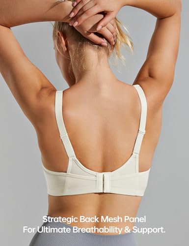 Image of Wingslove High Impact Sports Bras for Women Plus Size Non Padded Wirefree Workout Bra Bounce Control