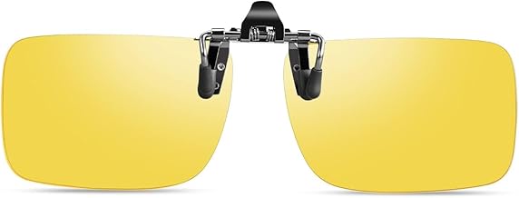 SOXICK Men's Sunglasses, Bib Type, Clip On, Flip-up Type, Ultra Lightweight, Day & Night Use, For Cycling, Fishing, Baseball, Golf, Driving, Sports