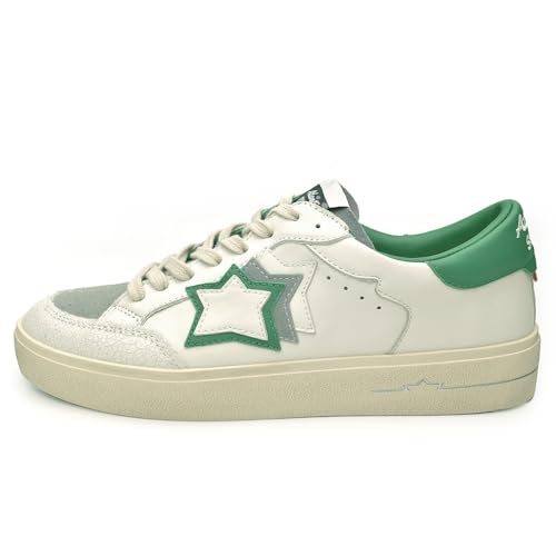 [アトランティックスターズ] スニーカー ATLANTA アトランタ メンズ ATLA3010-0107 White Green ホワイト グリーン (日本の靴のサイズ寸法, 大人, 数値, 26.5 cm)