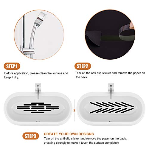 Secopad Anti Slip Shower Stickers, Safety Bathtub Strips Adhesive Decals With Premium Scraper For  Bath Tub Shower Stairs Ladders Boats #TOP4