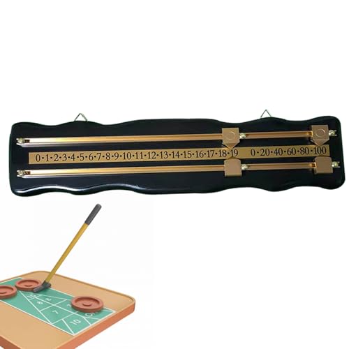 Score keeper de madera con acabado natural y marcador claro premium 6