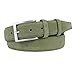 MixYourBeauty MYB Cintura uomo in vera pelle scamosciata - altezza 35 mm - Made in Italy - diversi colori e taglie disponibili (100-115 cm, Verde militare)
