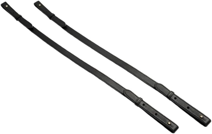 Adjustable Purses Straps Shoulder Straps Replacement Handles for Women Totes Handbags Shoulder Bags (Smooth Black)