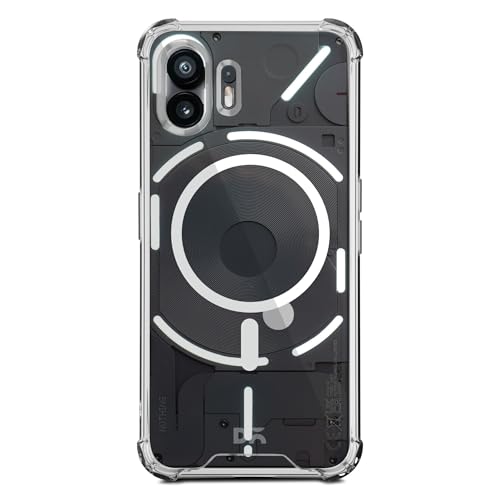 Image of DailyObjects Clear Magnetic Phone Case Cover Compatible with Nothing Phone 2 | Wireless Charging Slim Back Cover | 2 Layer Edge Protection & Shockproof