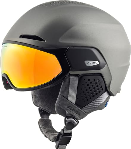 ALPINA Unisex - Adulti, ORO QV MIPS Casco da sci, gunmetal matt, 55-59 cm