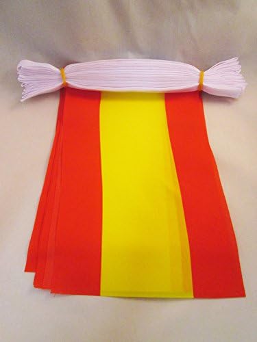 AZ FLAG Spain without arms Bunting Flag, 20 Ft Garland with 20 Small Spanish civil Flags 8'' x 6''