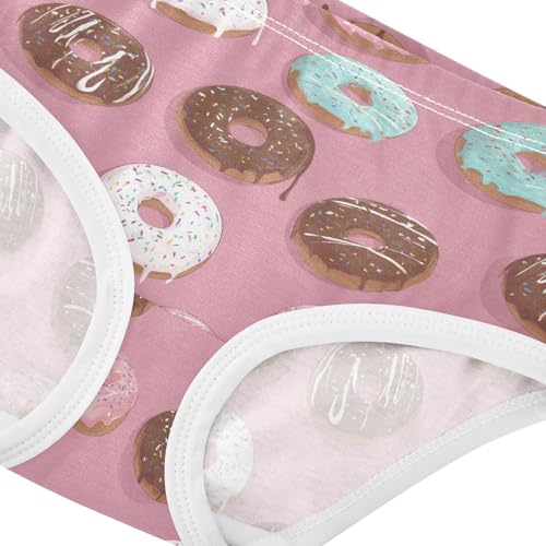 Girls Underwear Soft Cotton Doughnuts Kids Panties in Sizes 2/3t, 4t, 5t, 6 and 84
