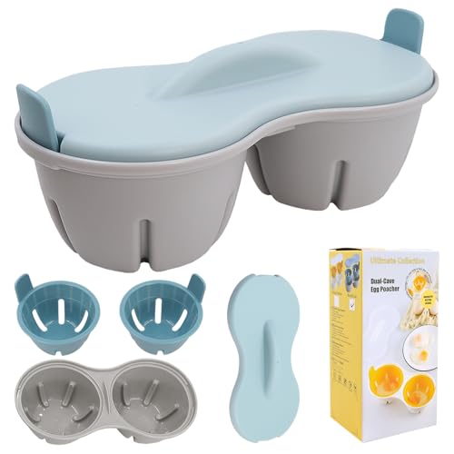 Mikrowellen Eierkocher für 2 Eier – Praktischer Eierkocher für die Mikrowelle mit...