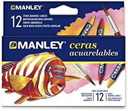 Manley 936158 Pack De 30 Crayons De Cire Colorés - Idéal Pour L'École Et Le Dessin