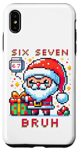 67 Six Seven Bruh Pixel Christmas 6 7 Meme Men Women Kids X}zP[X iPhone XS Max p