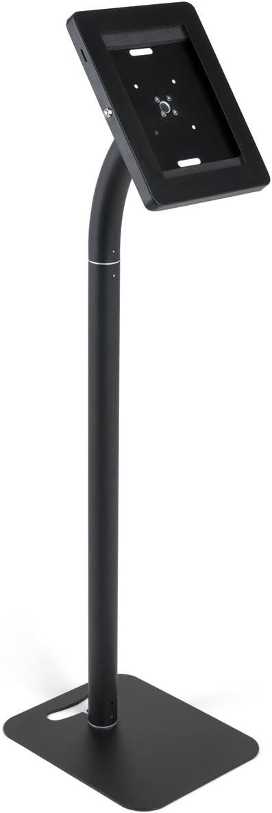 Арткы view of the Displays2go Tablet Floor Stand enclosure.