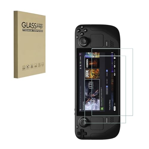 HYGMOCC Screen Protector Designed for Steam Deck (7inch) Game Player HD Clear Tempered Glass Easy Installation Ultra Sensitive