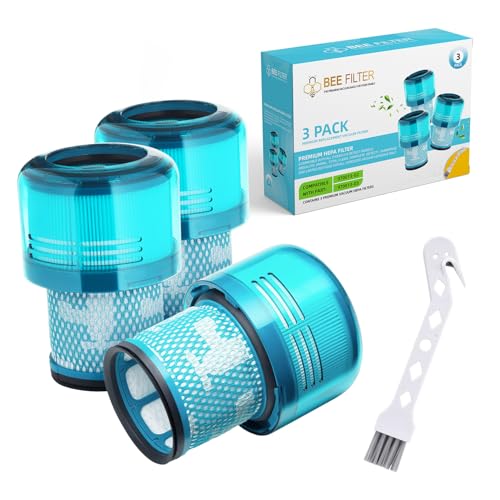 Premium Vacuum Filters Replacement Parts Compatible with Dyson V15 Detect, V15 Detect Absolute, V15 Detect+, V11 Animal, V11 Torque Drive Compare to Part 970013-02 & 970013-03 (3 Filters)