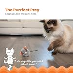 Catstages Squeak Squeak Mouse Cat Toy with Touch-Activated Sound & Catnip, Gray - Image 3