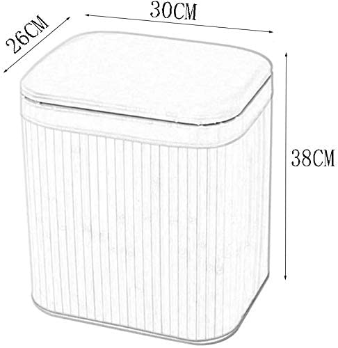 Pouf assis rangement en bambou pour désencombrer le salon - 4