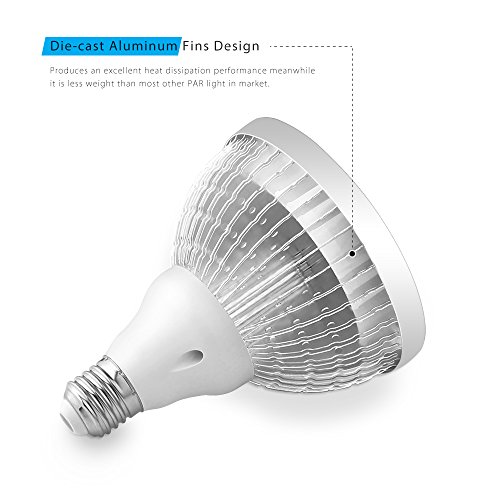 Allomn Par38 Cob Led Spotlight Bulb 1600Lm 20W Lamp (100W Equivalent) E27 Base 38 Degree Beam Angle 6000K-6500K Ac 85-265V, Cool White #TOP3