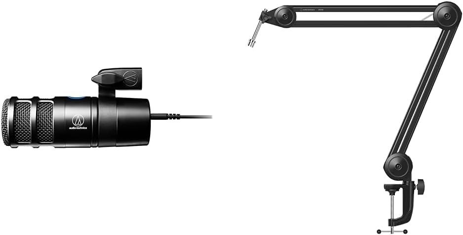 Audio-Technica AT2040USB Microphone and AT8700 Boom Arm Bundle