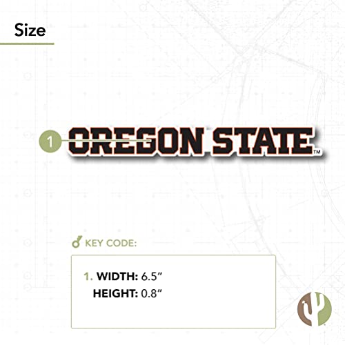 Autocollant Oregon State University NCAA en vinyle pour gourde et PC x10 - 4