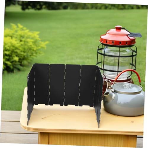 Accessoire de camping facile à transporter : pare-vent réchaud et barbecue