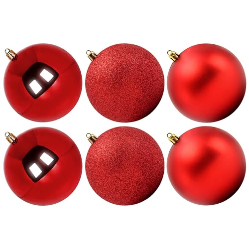 Benjia Extragroße Weihnachtskugeln für draußen, überdimensioniert,...