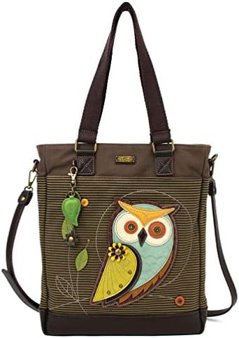 CHALA Work Tote - Owl - Olive Stripe