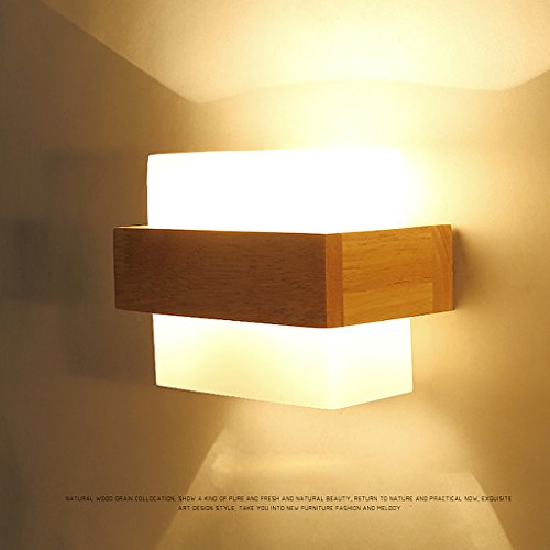 Preisvergleich Produktbild Wandlampe Stecker Wandleuchten CHB1354-B Japanisch-Stil Schlafzimmer Nachttischlampe Wohnzimmer Balkon Korridor Massivholz Wandlampe Nordic Original Holzlampen
