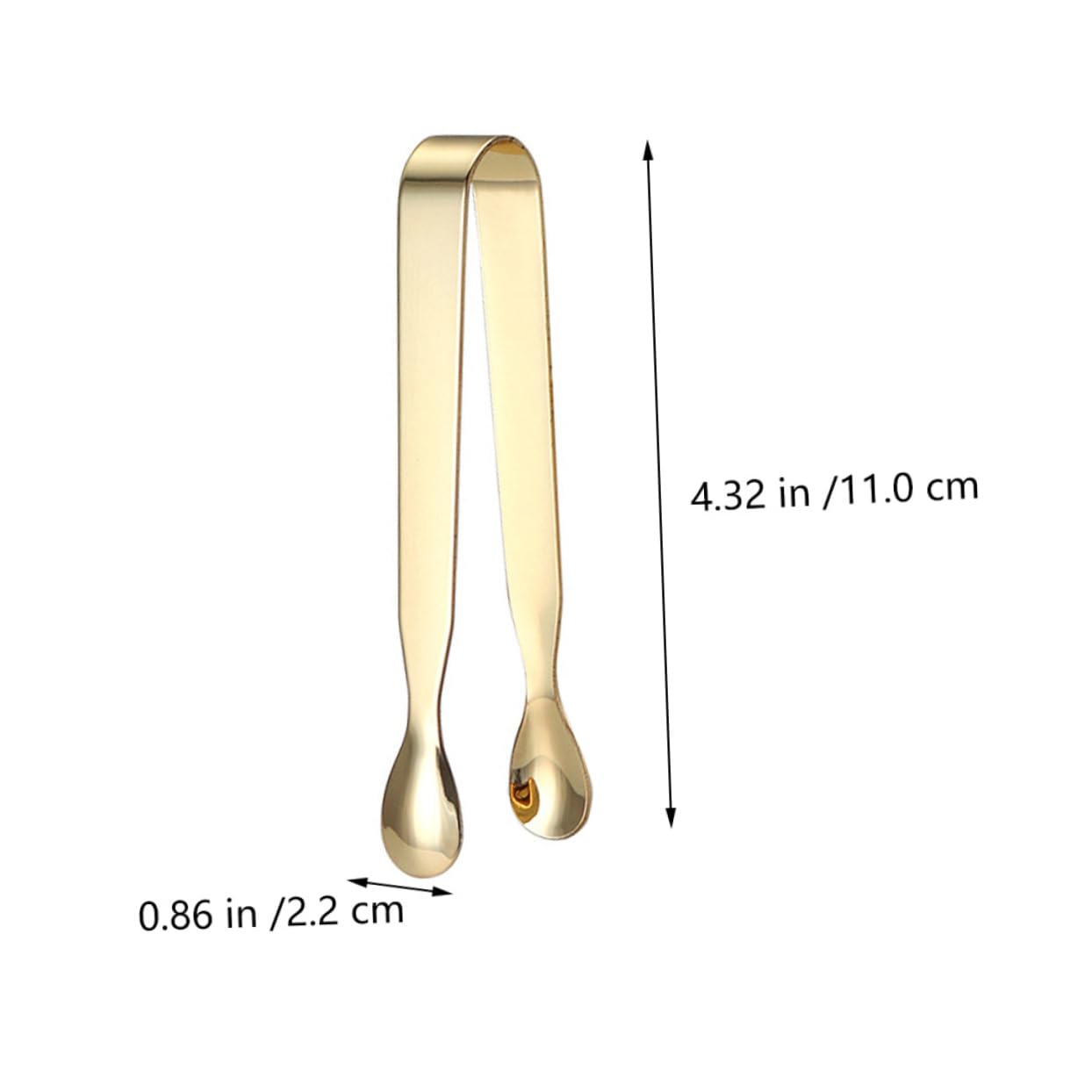 Cabilock Sleek Ice Cube Tongs for Sugar Cubes Perfect for Tea Parties Breakfast