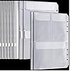 SUNSHINETEK A5 6 Ring Binder Zakken 6 stks Zip Lock Pouch + 2 stks 2 aparte opbergzakken + 2 stks Credit Card Houder…