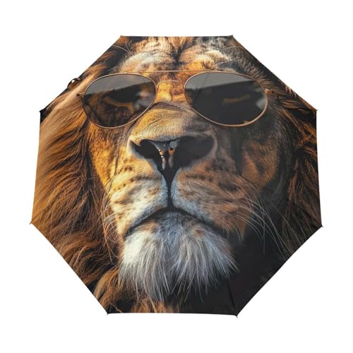 Parapluie pour la pluie GAIREG Cool Lion, accessoire de mode compact pour trajets urbains